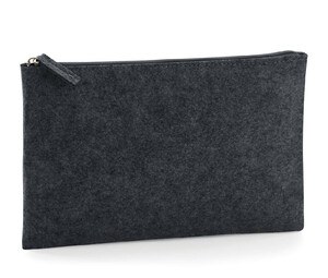 Bag Base BG725 - Felt Accessory Pouch  Charcoal Melange