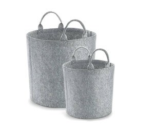Bag Base BG728 - Storage Felt Basket Mixed Grey