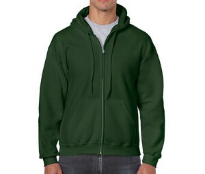 Gildan GN960 - Men's Big Zip Hoodie Forest Green