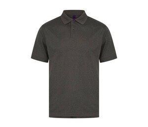 Henbury HY475 - Cool Plus Men's Polo Shirt Heather Charcoal