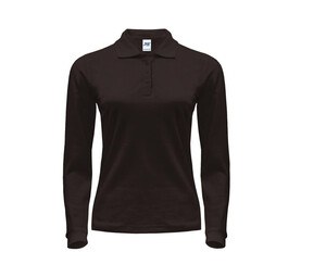 JHK JK216 - Long-sleeved 200 woman polo Graphite