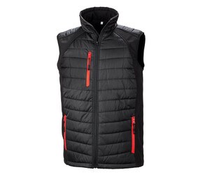 Result RS238 - Bodywarmer matt Black / Red