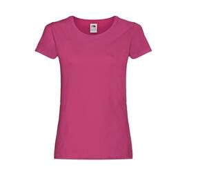 Fruit of the Loom SC1422 - Women's round neck T-shirt Fuchsia