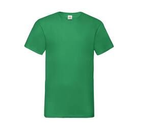 Fruit of the Loom SC234 - Men'S V-Neck Tee Shirt Valueweight Kelly Green