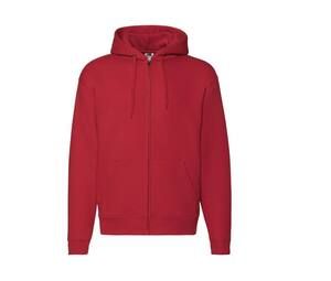 Fruit of the Loom SC274 - Men's large zip hoodie Red