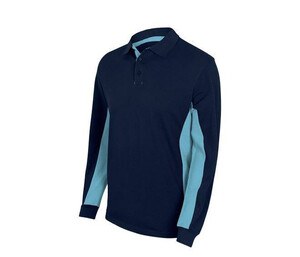 VELILLA V5514 - Two-Tone Polo Shirt Long Sleeves