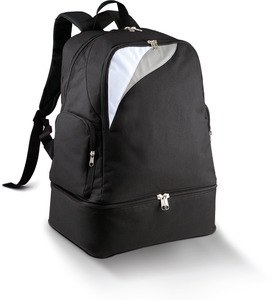 Proact PA536 - Multi-sports backpack with rigid bottom - 39L Black / White / Light Grey