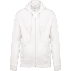 Kariban K479 - Zipped hooded sweatshirt White