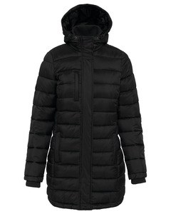 Kariban K6129 - Women's lightweight down parka with hood Black