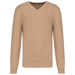 Kariban K982 - Premium V-neck pullover Camel Heather