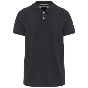 Kariban KV2206 - Men's short-sleeved vintage polo shirt Vintage Charcoal