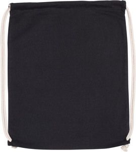 Kimood KI0139 - Organic cotton backpack with cords Black