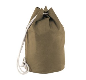 Kimood KI0629 - Cotton sailor bag with drawstring Vintage Khaki