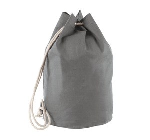 Kimood KI0629 - Cotton sailor bag with drawstring Grey