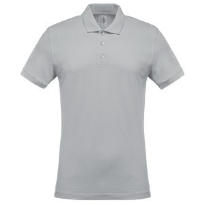 Kariban K254 - Men's short-sleeved piqué polo shirt Snow Grey