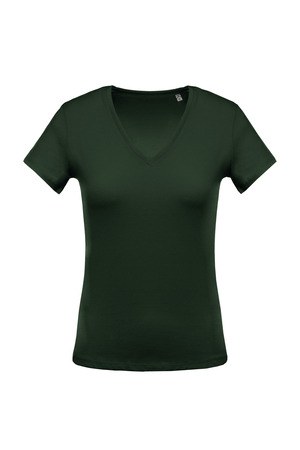 Kariban K390 - Ladies short-sleeved V-neck T-shirt