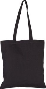 Kimood KI0250 - Canvas cotton shopping bag Black