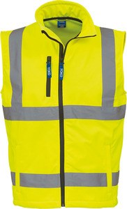 Yoko YHV006 - Hi-Vis Softshell Gilet Hi Vis Yellow