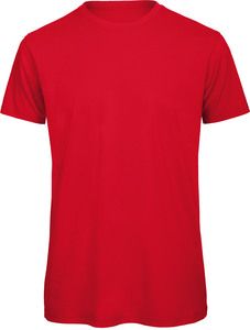 B&C CGTM042 - Men's Organic Inspire round neck T-shirt Red