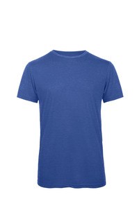 B&C CGTM055 - Men's Triblend Round Neck T-Shirt Heather Royal Blue