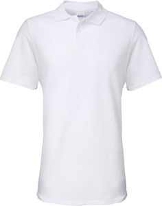 Gildan GI64800 - Men's Softstyle Double Pique Polo Shirt White
