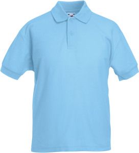 Fruit of the Loom SC63417 - Children's polo shirt 65/35 Sky Blue