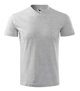 Malfini 102 - V-neck T-shirt unisex gris chiné clair