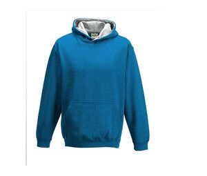 AWDIS JH03J - Childrens sweatshirt with contrasting hood