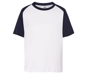 JHK JK153 - Kid's baseball t-shirt White / Navy