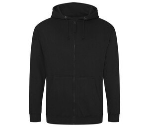 AWDIS JH050 - Zipped sweatshirt Deep Black