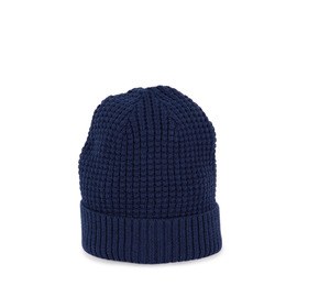 K-up KP553 - Knitted hat with recycled yarn Dark indigo heather