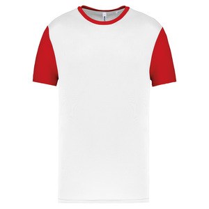 PROACT PA4024 - Children's Bicolour short-sleeved t-shirt White / Sporty Red
