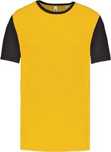 PROACT PA4024 - Children's Bicolour short-sleeved t-shirt Sporty Yellow / Black