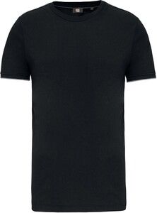 WK. Designed To Work WK3020 - Men's short-sleeved DayToDay t-shirt Black / Silver