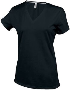 Kariban K381 - LADIES SHORT SLEEVE V-NECK T-SHIRT