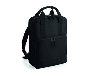Bag Base BG287 - Recycled polyester backpack Black