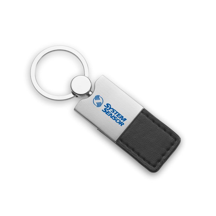 GiftRetail AR1589 - COLUMBUS PU and metal key ring