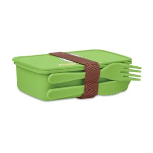 GiftRetail MO6254 - SUNDAY Lunch box with cutlery Lime