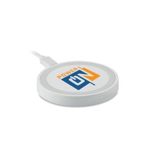 GiftRetail MO6392 - WIRELESS PLATO + Small wireless charger White