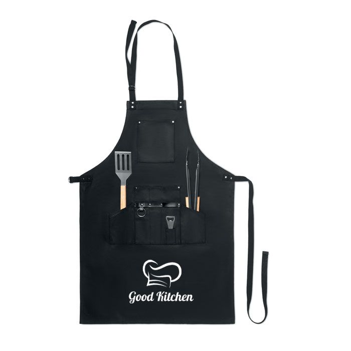 GiftRetail MO6538 - SOUS CHEF Apron BBQ set