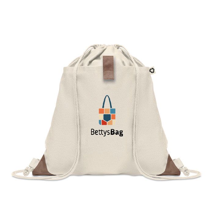 GiftRetail MO6550 - PANDA BAG Recycled cotton drawstring bag