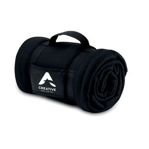 GiftRetail MO7245 - Polar fleece blanket Black