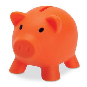 GiftRetail MO8132 - Piggy bank in PVC with an ABS stopper on the bottom