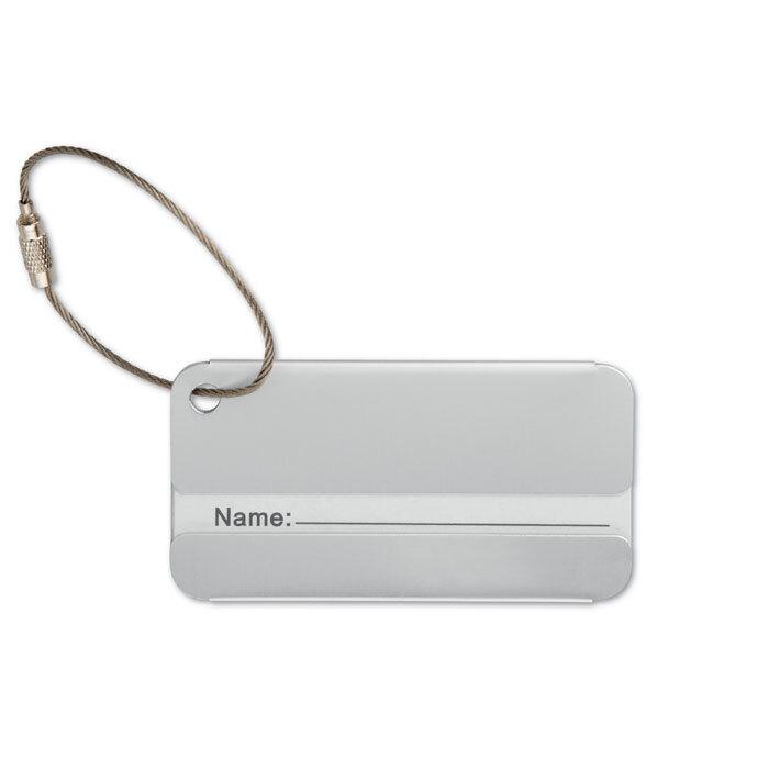 GiftRetail MO8352 - TAGGY Aluminium luggage tag