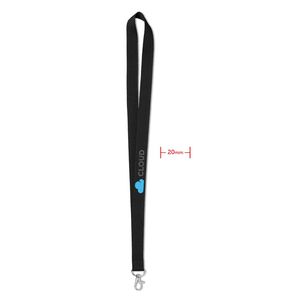 GiftRetail MO9058 - SIMPLE LANY Lanyard 20 mm Black