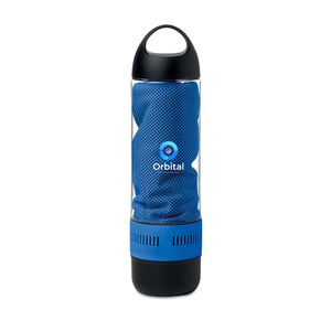 GiftRetail MO9158 - COOL Bottle Wireless speaker/towel Royal Blue