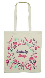 GiftRetail MO9267 - COTTONEL + 140gr/m² cotton shopping bag Beige