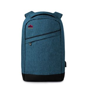 GiftRetail MO9294 - BERLIN 2 tone backpack incl USB plug Blue