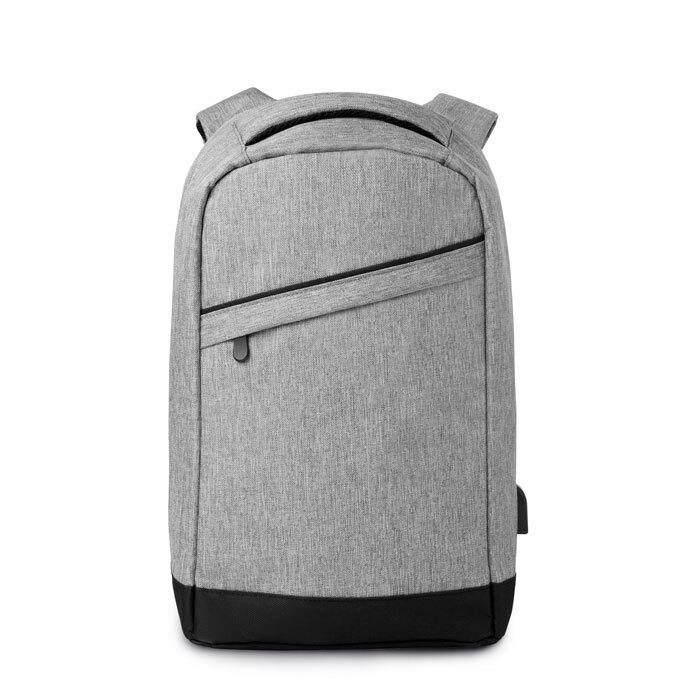 GiftRetail MO9294 - BERLIN 2 tone backpack incl USB plug