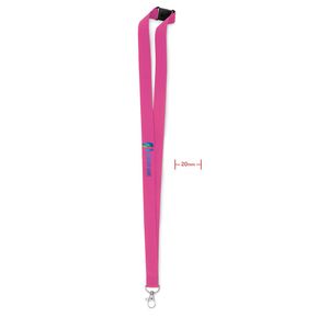 GiftRetail MO9354 - PANY Lanyard hook and buckle 20 mm Fuchsia